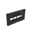Quickport, Modular Furniture Faceplate, 4-port (Black) Includes 1 Blank Insert (herman Miller)
