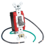 20A, 120/277V 3-way Toggle AC Quiet Switch, Heavy Duty Spec Grade, Grounding, Wire Lead 6-inch Wired (Gray)
