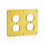 2, Duplex Receptacle Coverplate (Yellow)