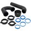 1-1/2" Tubular Threaded Adapter, Reversible J-Bend w/ ABS Adapter