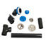 True Blue ABS Full Kit w/ Push n' Pull Stopper, Test Kit & Finished Drain Spud (Brushed Nickel)