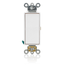 Decora Plus 1 Pole Rocker Switch, Momentary Contact, Commercial, 15 A, 125V Back/Side Wire, Self-Grounding (White)