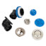 True Blue ABS Half Kit w/ Push n' Pull Stopper, Test Kit & Finished Drain Spud (Brushed Nickel)