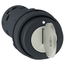 Harmony XB7 Monolithic Selector Switch, Key 455, Stay Put, 3 Positions, 2 NO - Black