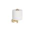Elate Vertical Toilet Paper Holder (Vibrant Brushed Moderne Brass), K-27293-2MB