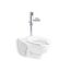 Kingston Ultra Antimicrobial Toilet w/ Mach Tripoint Touchless 1.28 Gpf Hes-Powered Flushometer, K-PR84325-T4HS-NA