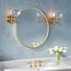 Essential 28" Round Framed Mirror, Brushed Gold, K-26050-BGL