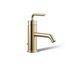 Purist Single-Handle Bathroom Faucet w/ Straight Lever Handle, 1.2 Gpm (Vibrant French Gold), K-14402-4A-AF