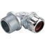 1 NPT Iron 0.5 to 0.625" Liquidtight 90-Degree Elbow Strain Relief Cord Grip , 2255