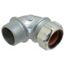 1" NPT Iron 0.75 to 0.875" Liquidtight 90-Degree Elbow Strain Relief Cord Grip, 2275-TB