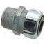 3/4 NPT, Zinc 0.25 to 0.375" Liquidtight Straight Strain Relief Cord Grip, 1-3/4" OAL, 2531