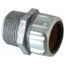 1" Zinc 0.875 to 0.985" Liquidtight Straight Strain Relief Cord Grip, 2547-TB