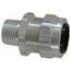 1/2" Aluminum 0.5 to 0.75" Liquidtight Straight Strain Relief Cord Grip, 2922AL