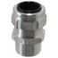 3/4" Aluminum 0.5 to 0.75" Liquidtight Straight Strain Relief Cord Grip, 2932AL