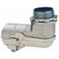 1-1/2" FMC Insulated Malleable Iron 90-Degree Elbow Conduit Connector w/ Set Screw, 3139