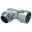 2" FMC Insulated Malleable Iron 90-Degree Elbow Conduit Connector w/ Set Screw, 3140