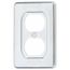 1 Gang Device Box Cover, Sheet Steel, Duplex Receptacle, DS23-TB
