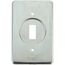 1 Gang Device Box Cover, Sheet Steel, Single Switch, DS32-TB