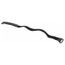 18" Long, Black, Nylon, Hook & Loop Strap Cable Ties (Pack of 10), FOL500-50-0