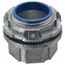 1-1/4" Zinc Hub Connector w/ Insulating Throat, BUNA-N Sealing Ring for Rigid/IMC Conduit, H125-TB