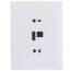 Large Universal Insulated Thermostat Wall Plate