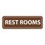 Rest Rooms Acrylic Office Sign, AS55