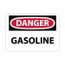 10" High Danger Gasoline Aluminum Sign, D40AB