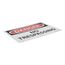 10" High Danger No Trespassing Aluminum Sign, D81AB