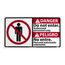 10" High Danger Do Not Enter Authorized Personnel Only Plastic Sign, DBA1R