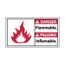 10" x 18" Danger Flammable Plastic Fire Sign, DBA7R