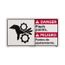 10" High Danger Pinch Points Plastic Sign, DBA9R