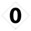 7" x 7" 0 Vinyl Hazardous Material Label, DCN60