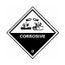 4" x 4" Corrosive DOT Shipping Label, DL12AL