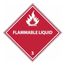 4" x 4" Flammable Liquid DOT Shipping Label (25-Pack), DL161AP