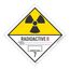 4" x 4" Activity: Transport Index Shipping Label Radioactive II Contents, DL26AL