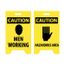 19" x 12" Caution Men Working Caution Hazardous Area Plastic Floor Sign, FS3