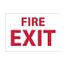 10" x 14" Fire Exit Plastic Fire Sign, FX120RB