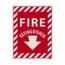12" x 9" Fire Extinguisher Rigid Plastic Glow-In-The-Dark Fire Sign, GL10R