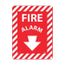 12" x 9" Fire Alarm Rigid Plastic Fire Sign, GL11R