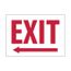 10" x 10" Rigid Plastic Glow-In-The-Dark Exit Sign, GL16R