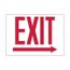 10" x 10" Pressure-Sensitive Vinyl Glow-In-The-Dark Exit Sign, GL17P