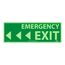 5" High Emergency Exit Plastic Exit Sign, GL301R