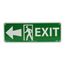 5" x 14" Plastic Glow-In-The-Dark Exit Sign, GL307R