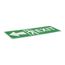 5" x 14" Plastic Glow-In-The-Dark Exit Sign, GL307R