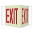 8" High Exit Acrylic Exit Sign, GLV1