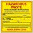 6" x 6" Hazardous Waste Federal Law Prohibits Improper Disposal Paper Hazardous Material, HW10