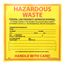 6" High Hazardous Waste Federal Law Prohibits Improper Disposal Vinyl Sign, HW1
