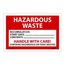 4" x 6" Hazardous Waste Accumulation Start Date Paper Hazardous Material Label, HW20