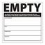 6" x 6" Empty EPA Standards Vinyl Shipping & DOT Label, HW35SL25