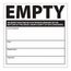 6" x 6" Empty EPA Standards Vinyl Shipping & DOT Label (5-Pack), HW35SL5